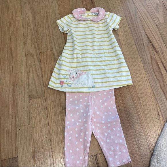 Baby Boden 2 Piece Appliqué Sheep Set - Picture 4 of 5